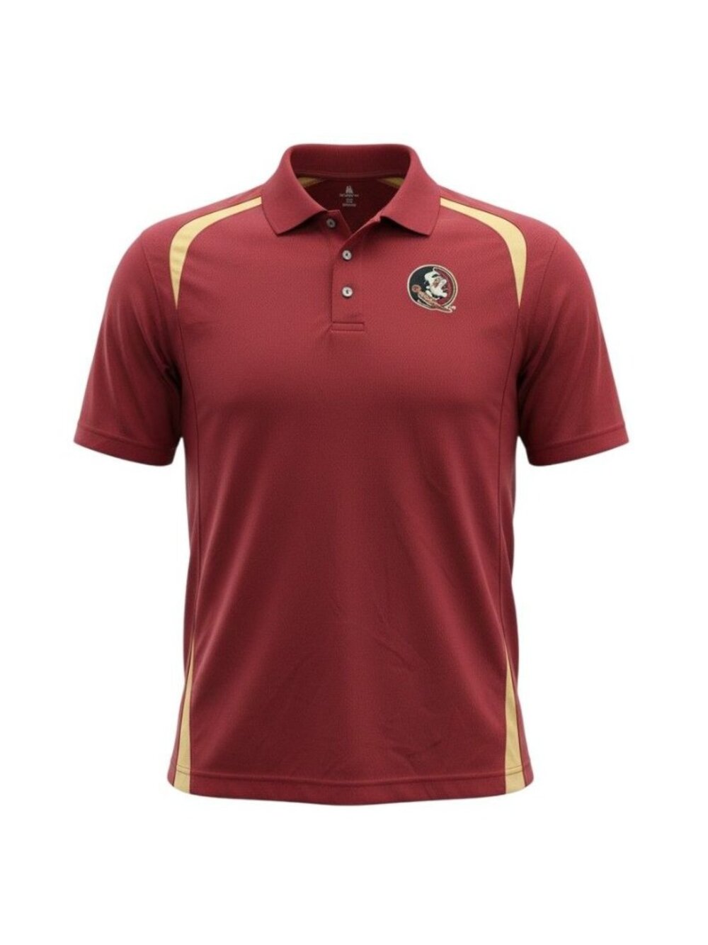 Knights Apparel Florida State Seminoles Red Gold Short Sleeve Polo Shirt XL